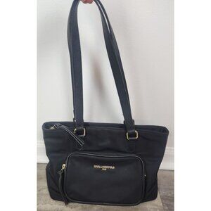 Karl Lagerfeld Black Medium Nylon Tote Bag
